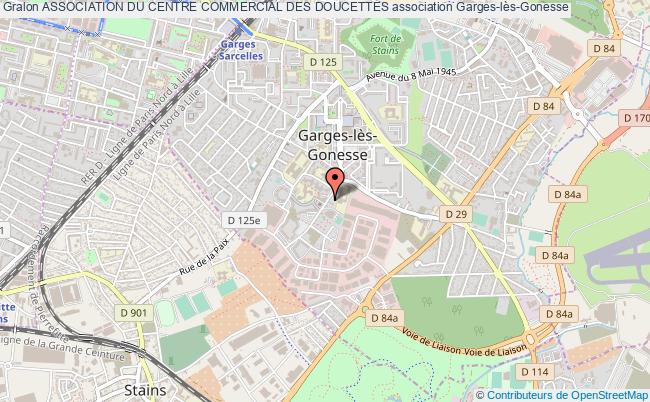 plan association Association Du Centre Commercial Des Doucettes Garges-lès-Gonesse