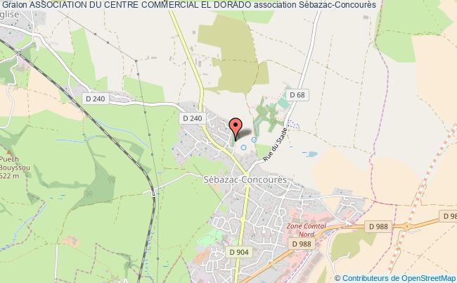 plan association Association Du Centre Commercial El Dorado Sébazac-Concourès