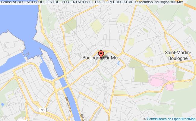 plan association Association Du Centre D'orientation Et D'action Educative Boulogne-sur-Mer