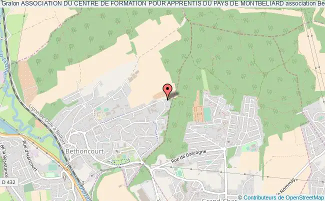 plan association Association Du Centre De Formation Pour Apprentis Du Pays De Montbeliard Bethoncourt