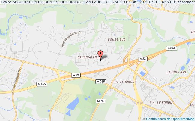 plan association Association Du Centre De Loisirs Jean Labbe Retraites Dockers Port De Nantes Orvault
