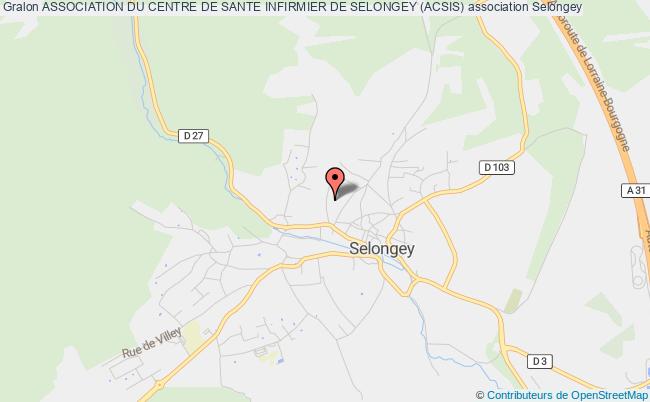 plan association Association Du Centre De Sante Infirmier De Selongey (acsis) Selongey