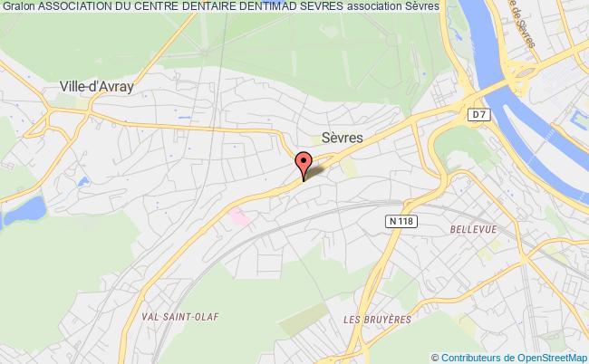 plan association Association Du Centre Dentaire Dentimad Sevres Sèvres