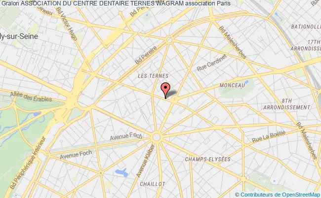plan association Association Du Centre Dentaire Ternes Wagram Paris