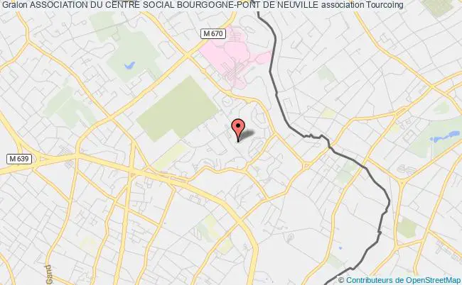 plan association Association Du Centre Social Bourgogne-pont De Neuville Tourcoing