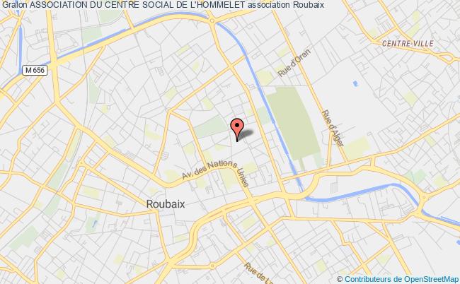 plan association Association Du Centre Social De L'hommelet Roubaix