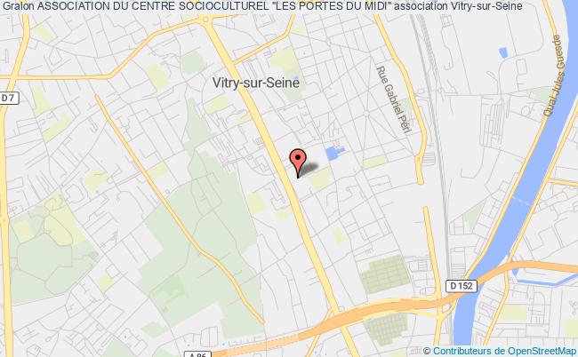 plan association Association Du Centre Socioculturel "les Portes Du Midi" Vitry-sur-Seine