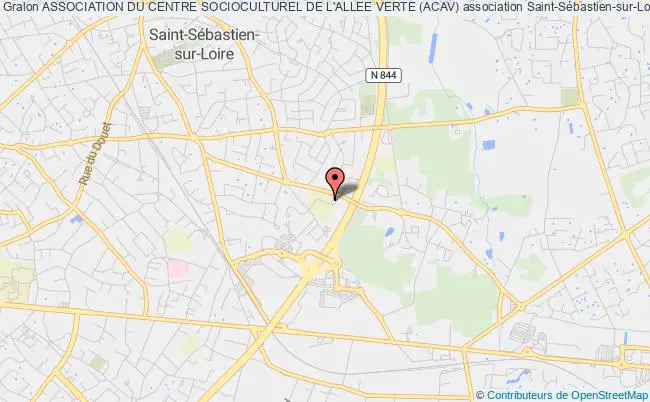 plan association Association Du Centre Socioculturel De L'allee Verte (acav) Saint-Sébastien-sur-Loire