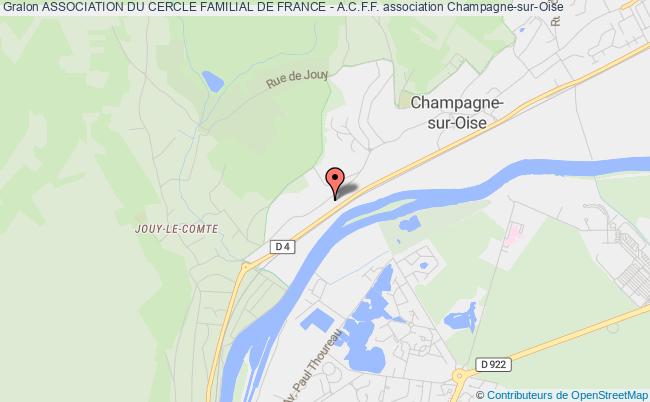 plan association Association Du Cercle Familial De France - A.c.f.f. Champagne-sur-Oise