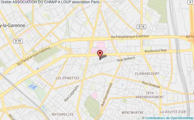 plan association Association Du Champ A Loup Paris