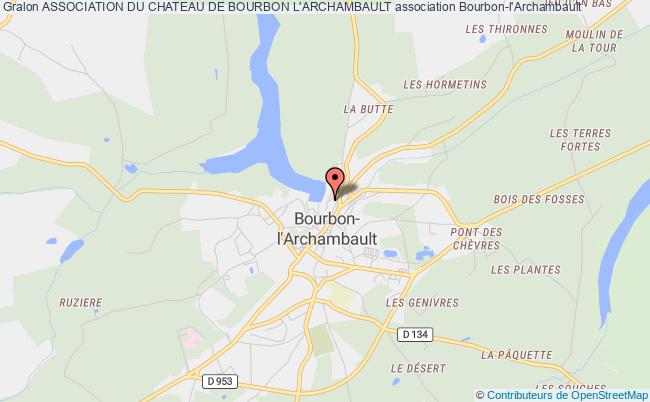 plan association Association Du Chateau De Bourbon L'archambault Bourbon-l'Archambault