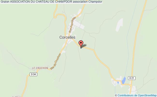 plan association Association Du Chateau De Champdor Champdor-Corcelles