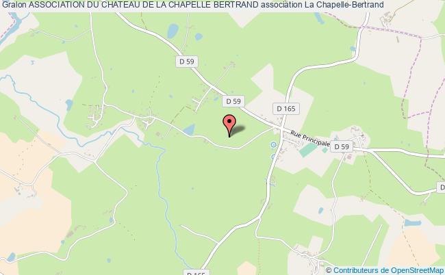 plan association Association Du Chateau De La Chapelle Bertrand La Chapelle-Bertrand
