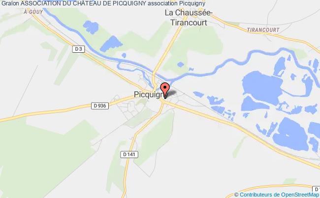 plan association Association Du ChÂteau De Picquigny Picquigny