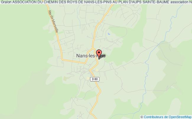 plan association Association Du Chemin Des Roys De Nans-les-pins Au Plan D'aups Sainte-baume Nans-les-Pins