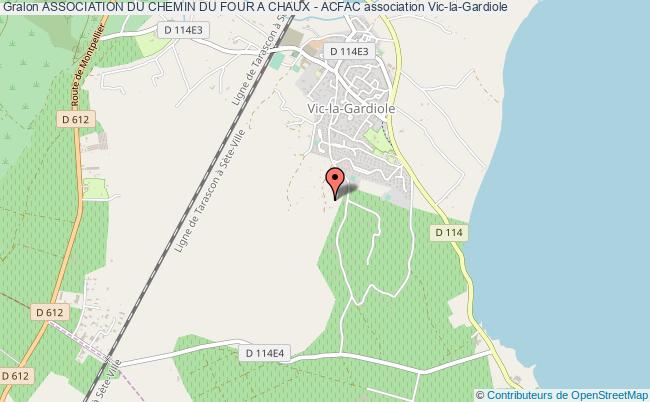 plan association Association Du Chemin Du Four A Chaux - Acfac Vic-la-Gardiole