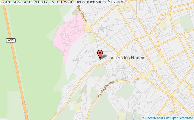 plan association Association Du Clos De L'asnee Villers-lès-Nancy