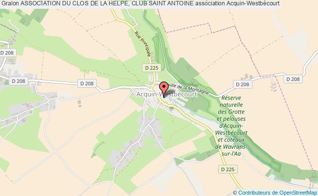 plan association Association Du Clos De La Helpe, Club Saint Antoine Acquin-Westbécourt