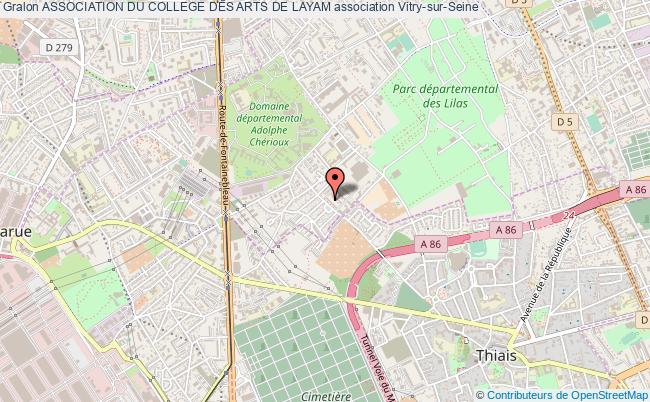 plan association Association Du College Des Arts De Layam Vitry-sur-Seine