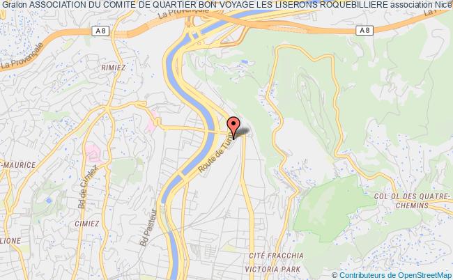 plan association Association Du Comite De Quartier Bon Voyage Les Liserons Roquebilliere 