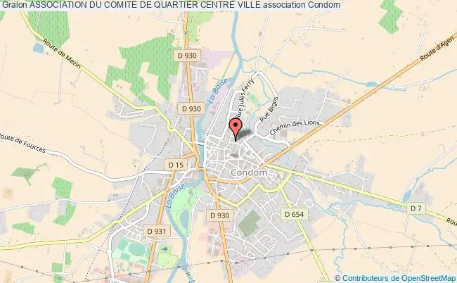 plan association Association Du Comite De Quartier Centre Ville Condom