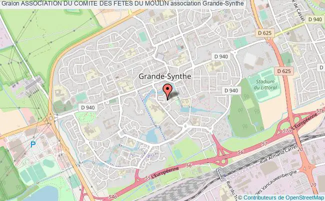 plan association Association Du Comite Des Fetes Du Moulin Grande-Synthe