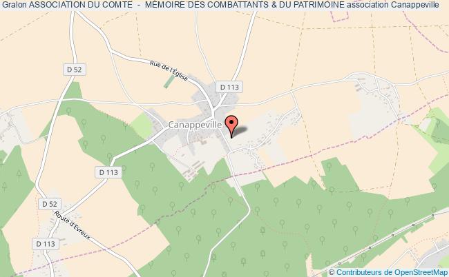 plan association Association Du Comte  -  MÉmoire Des Combattants & Du Patrimoine Canappeville