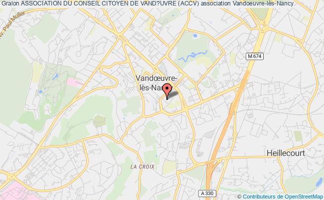 plan association Association Du Conseil Citoyen De Vand?uvre (accv) Vandoeuvre-lès-Nancy