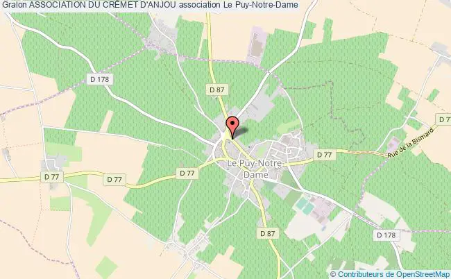 plan association Association Du CrÊmet D'anjou Puy-Notre-Dame