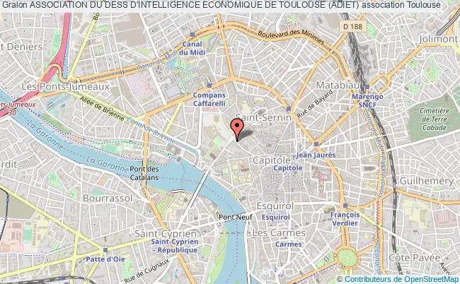 plan association Association Du Dess D'intelligence Economique De Toulouse (adiet) Toulouse cedex