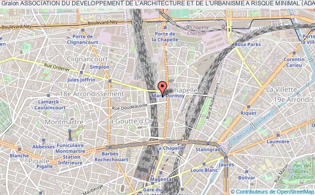 plan association Association Du DÉveloppement De L'architecture Et De L'urbanisme A Risque Minimal (adaurm) Paris 18e