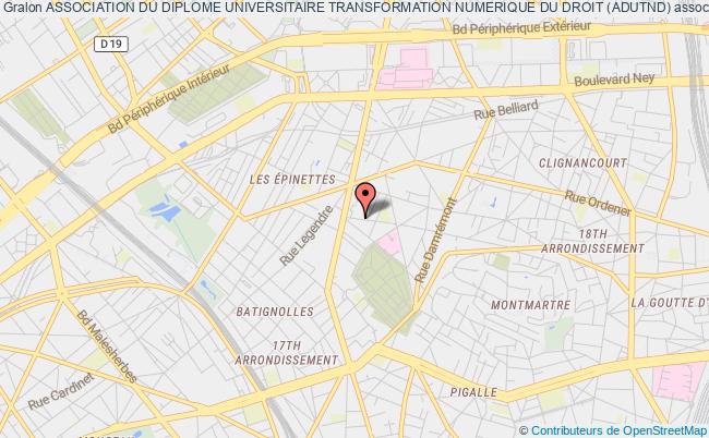 plan association Association Du Diplome Universitaire Transformation Numerique Du Droit (adutnd) Paris