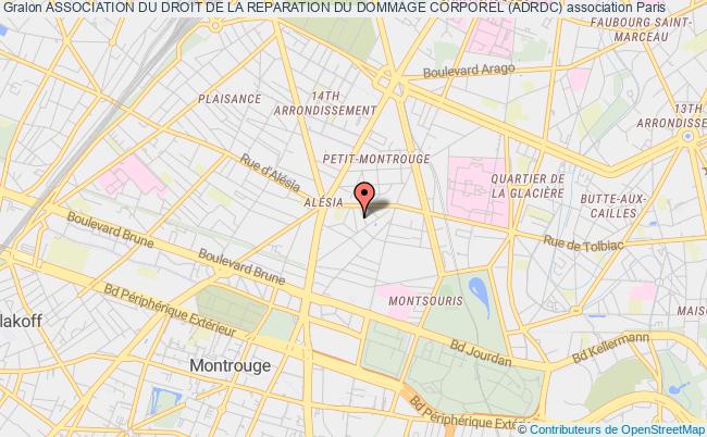 plan association Association Du Droit De La Reparation Du Dommage Corporel (adrdc) PARIS