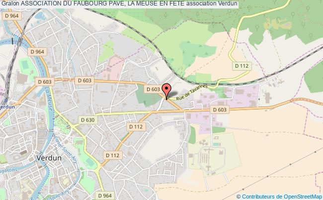 plan association Association Du Faubourg Pave, La Meuse En Fete Verdun