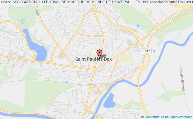 plan association Association Du Festival De Musique Du Monde De Saint Paul Les Dax Saint-Paul-lès-Dax