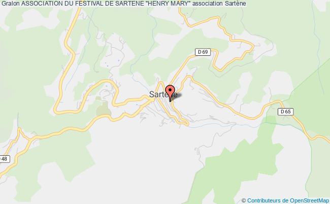 ASSOCIATION DU FESTIVAL DE SARTENE "HENRY MARY"