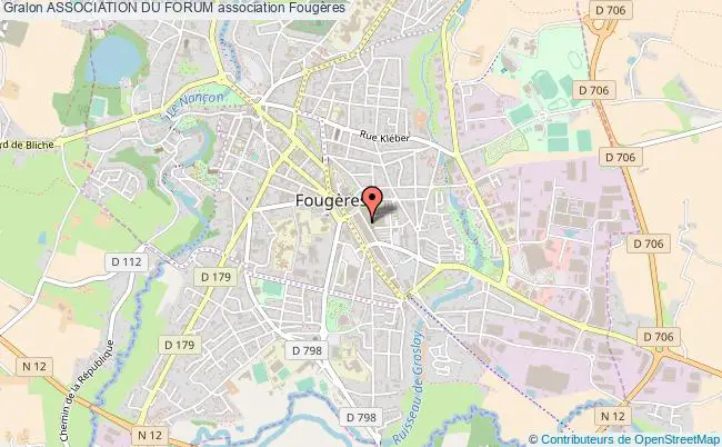 plan association Association Du Forum Fougères
