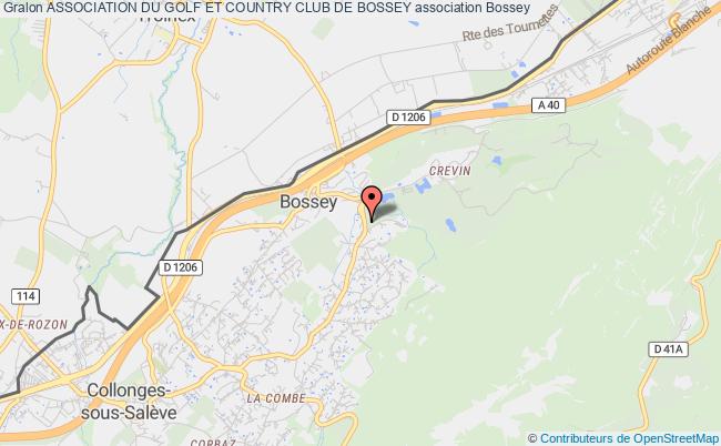 plan association Association Du Golf Et Country Club De Bossey Bossey