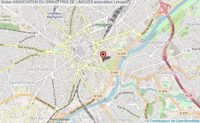 plan association Association Du Grand Prix De Limoges Limoges