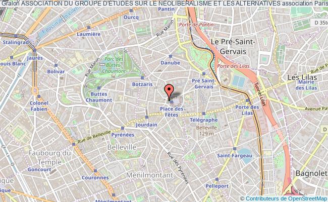 plan association Association Du Groupe D'Études Sur Le NÉolibÉralisme Et Les Alternatives Paris