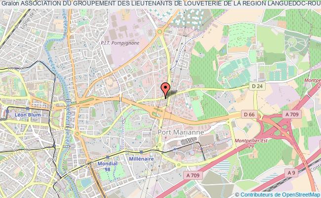 plan association Association Du Groupement Des Lieutenants De Louveterie De La Region Languedoc-roussillon Montpellier
