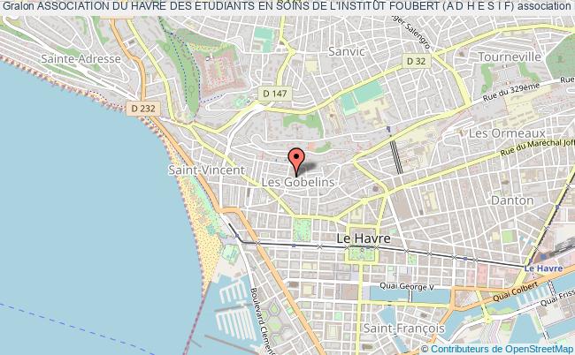 plan association Association Du Havre Des Etudiants En Soins De L'institut Foubert (a D H E S I F) Le Havre