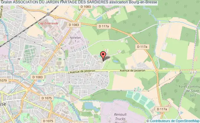 plan association Association Du Jardin Partage Des Sardieres Bourg-en-Bresse