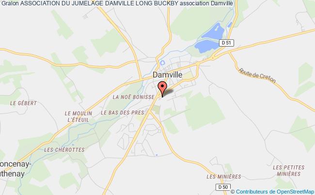 plan association Association Du Jumelage Damville Long Buckby Mesnils-sur-Iton