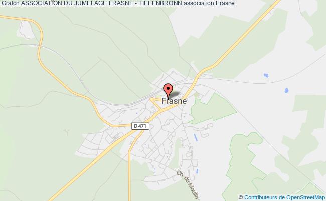 plan association Association Du Jumelage Frasne - Tiefenbronn Frasne