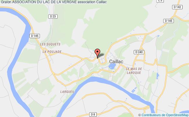 plan association Association Du Lac De La Vergne Caillac
