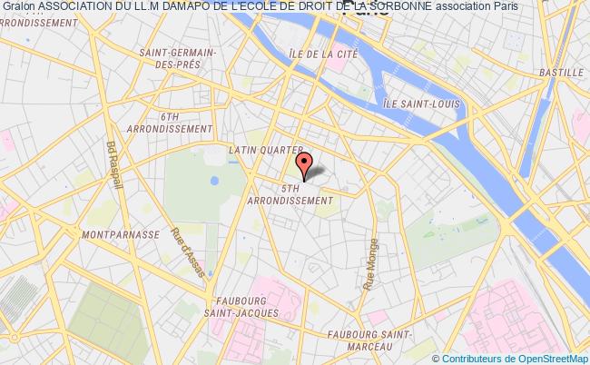 plan association Association Du Ll.m Damapo De L'ecole De Droit De La Sorbonne PARIS