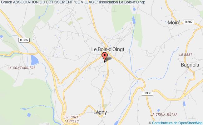 plan association Association Du Lotissement "le Village" Val d'Oingt