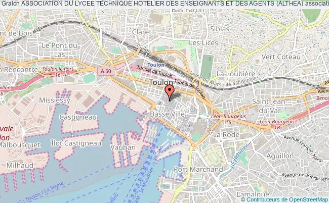 plan association Association Du Lycee Technique Hotelier Des Enseignants Et Des Agents (althea) Toulon