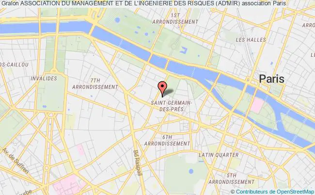 plan association Association Du Management Et De L'ingenierie Des Risques (ad'mir) Paris